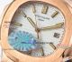 OE Factory 5713 Patek Philippe Nautilus Rose Gold White Dial Replica Watches (5)_th.jpg